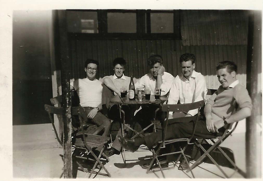 Dance Band Feb 1958 Cyprus - Bill Cuddy, Derek Broadbent, Bob Gillespie, Robin De Smet, Ray Davies