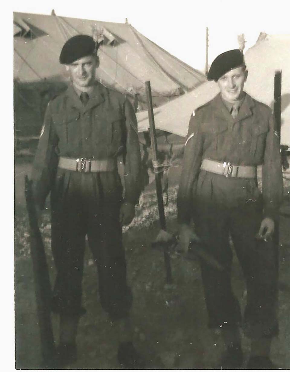 Robin De Smet and Ken Jackson Guard Duty 1958/59
