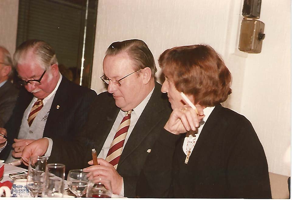 Jim Brackley, Tony Richards Bandmaster and Mrs Richards