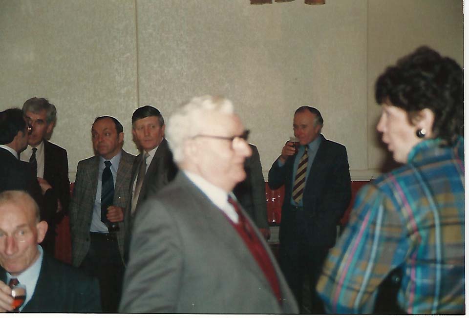 Bottom Left N/K, Terry McNally, Peter Swensson, Gordon Hall, Ken Jackson, Fred Smith, Allan Cordall, N/K