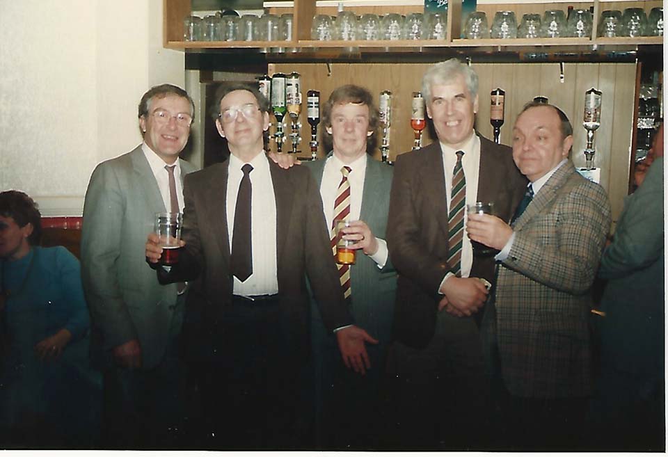 Bill Cuddy, Terry McNally, Derek Broadbent, Peter Swensson, Gordon Hall