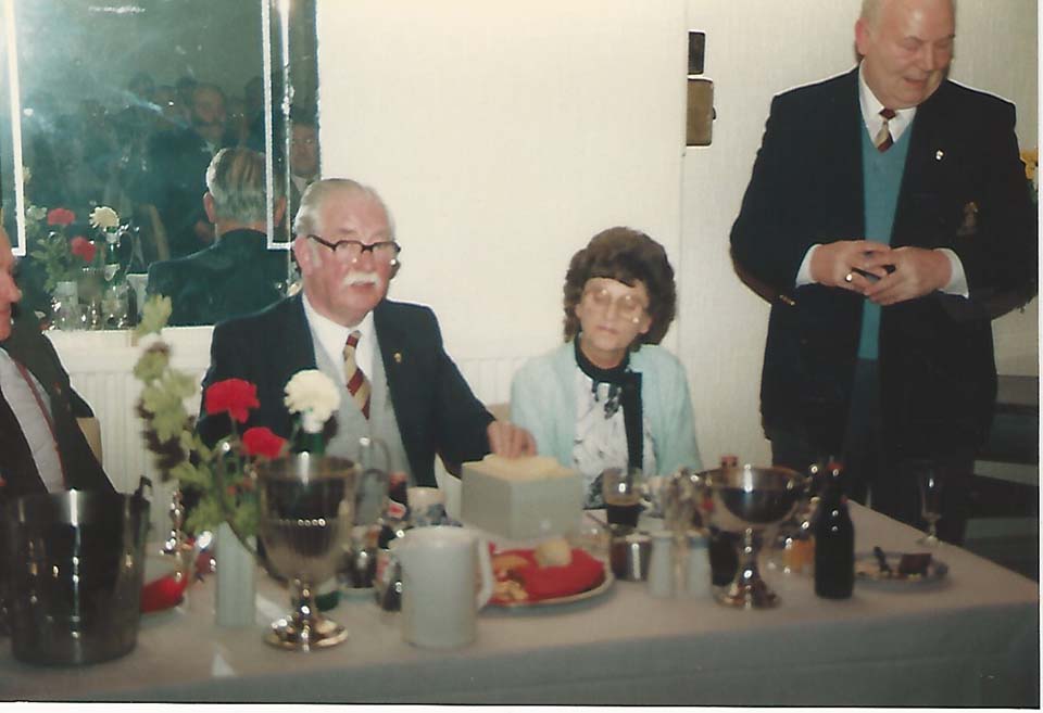 Jim and Peggy Brackley, Alf Maddison