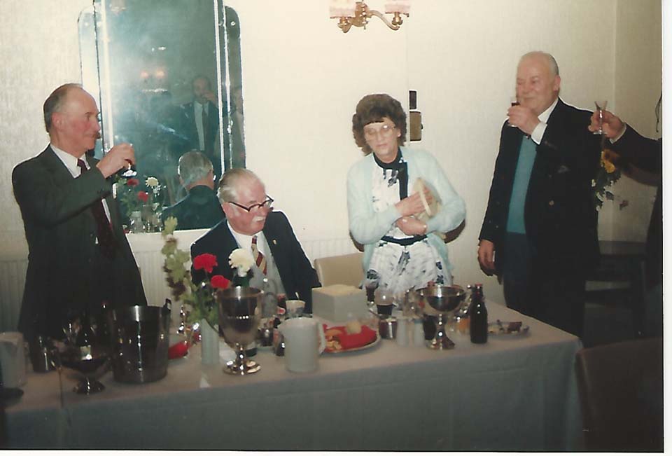 Col Kevin Hill ? Jim Brackley Peggy Brackley, Alf Maddison