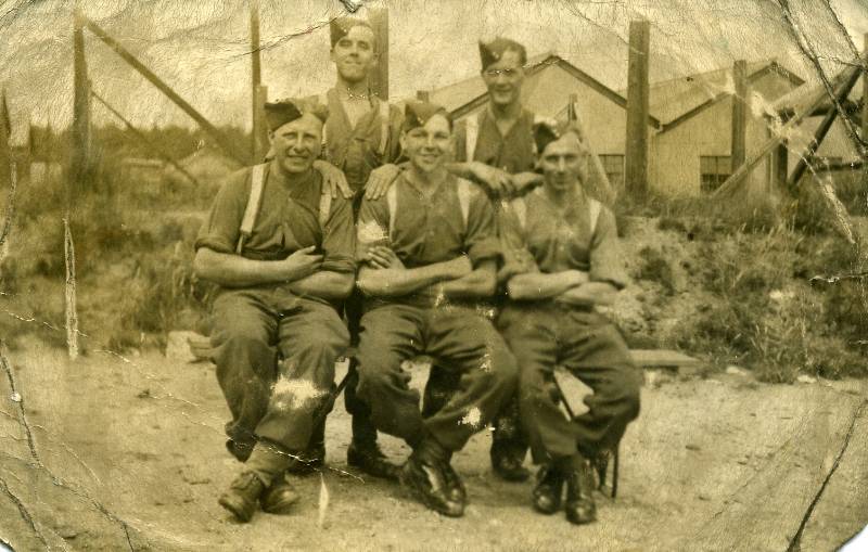 Robert 'Bob' Hilton, top left, came from Ince-In-Makerfield, Wigan
