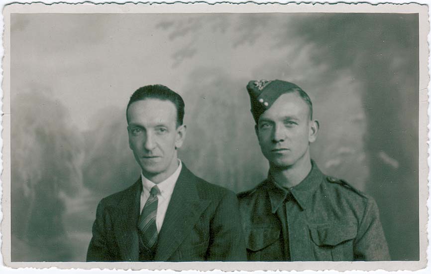 Francis and his brother, 1940