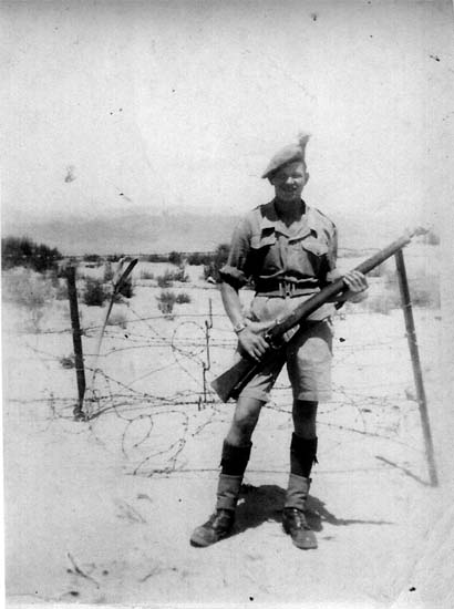 The lad with the rifle is Harry Gudgeon at Aqaba