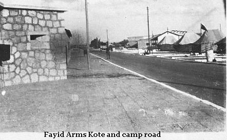 This is the Fayid camp main road. The Guard room was in the distance, and the CO office nearly opposite but out of sight