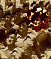 Ian Highlighted on Church parade Moascar 1951