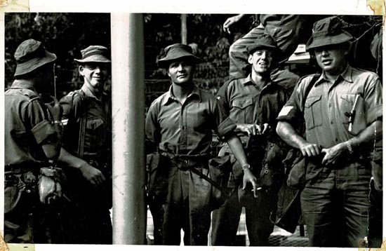 Jock McPherson, Paddy Mullholland, Bill Curtis, Sgt Jessie Owen