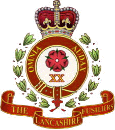 Crest of the XX the Lancashire Fusiliers