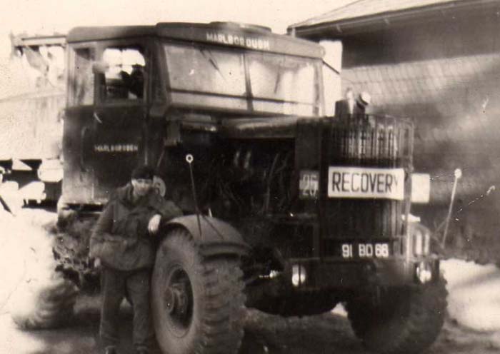 Recovery truck that came to drag my Austin Champ out of the ditch after skidding in the snow