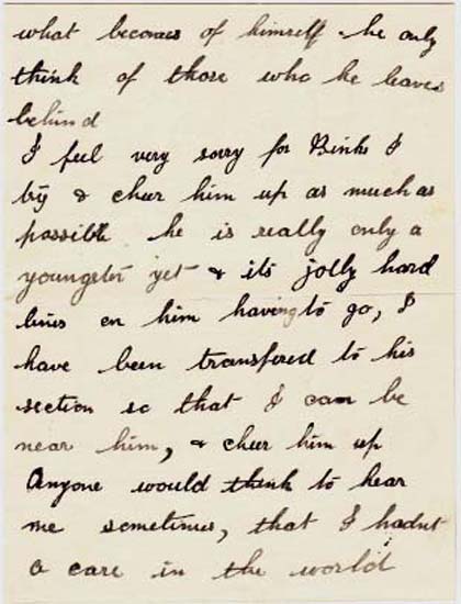 Letter home 6th August 1914