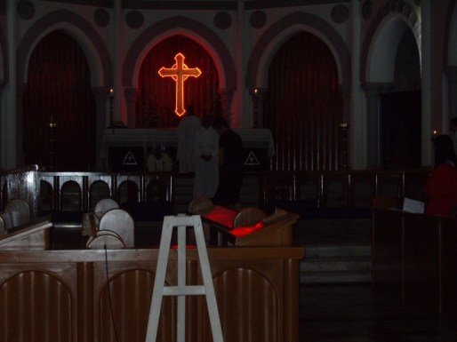 The Church Service at Rangoon Cathedral