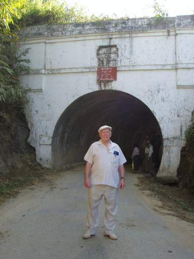 Bill Dalton at the tunnels near Maungdaw