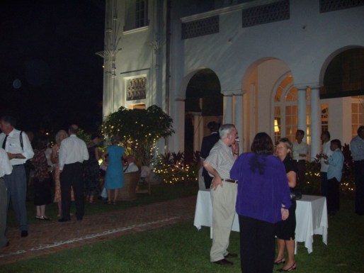 the reception held at the British Ambassador's Residence, Rangoon, hosted by the British Ambassador Ms. Vicky Bowman