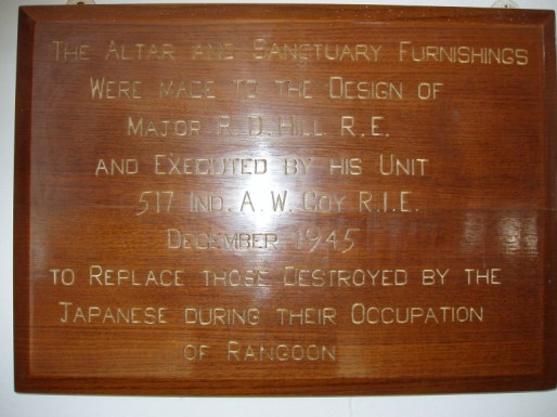 Inside Rangoon Cathedral