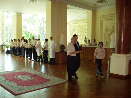 Main entrance foyer Dusit Inya Lake Hotel, Rangoon