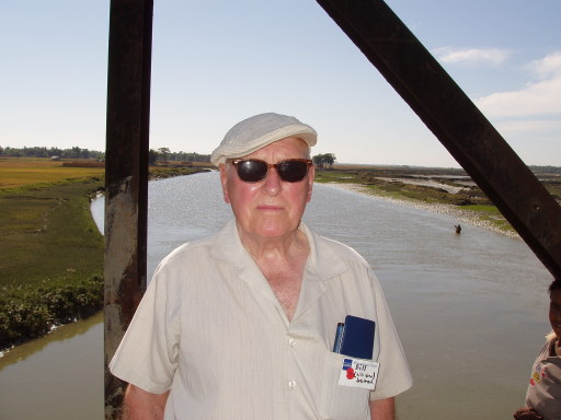 Girder bridge near Maungdaw. Scene of aerial attacks by Blenheims of the RAF