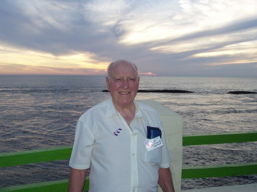 Bill just before sunset at Monkey Point