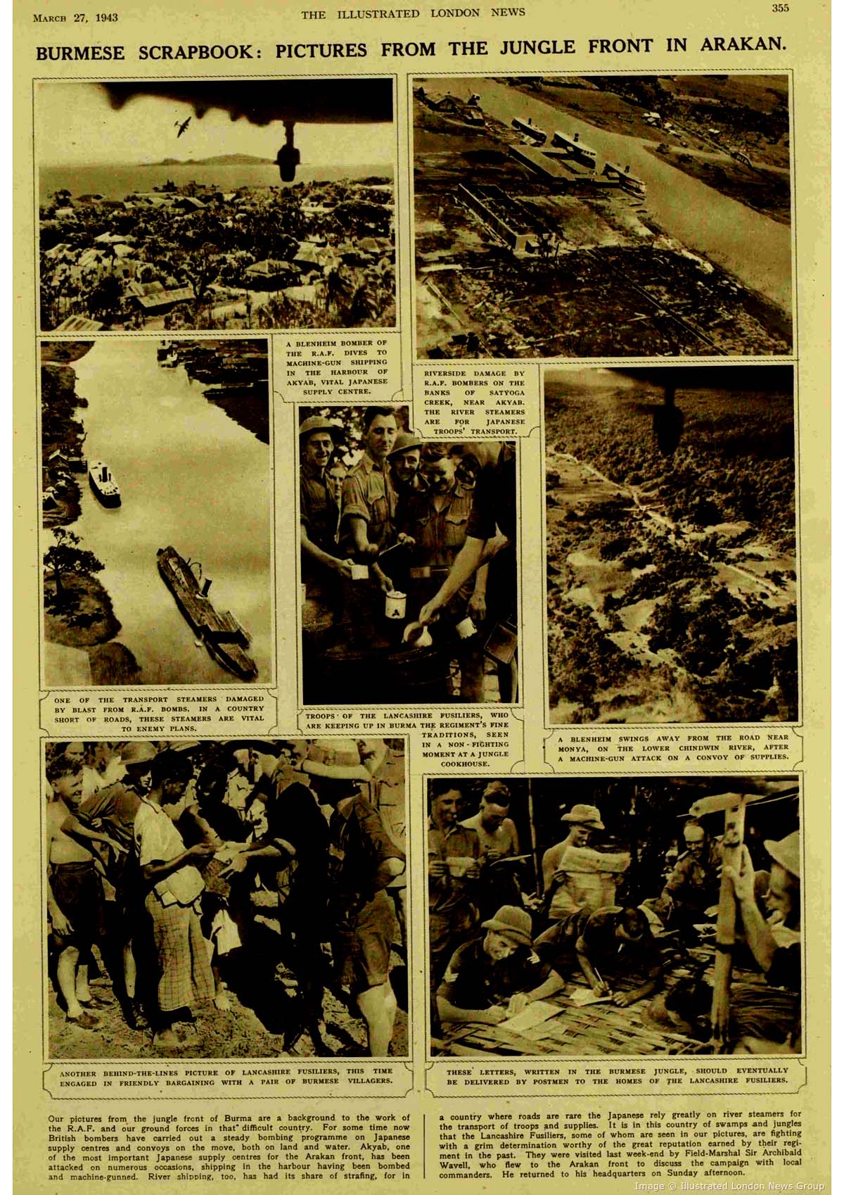 Burmese Scrap Book from the Illustrated London News