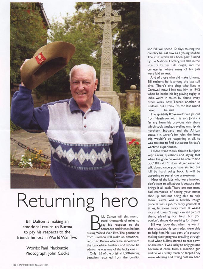 Bill Dalton featured in Lancashire Life