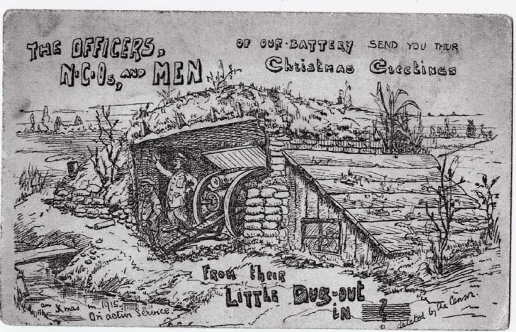 post cards sent home from the front from Passchendaele and Arras WW1