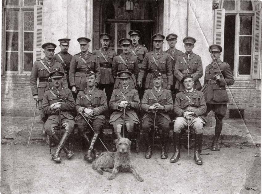 2nd from right top row Capt H.P.Cain, Middle at back Percy Lavender