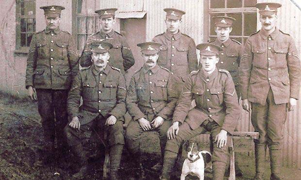 The group shot in uniform James Clarke is on the back row at the end of the left side.