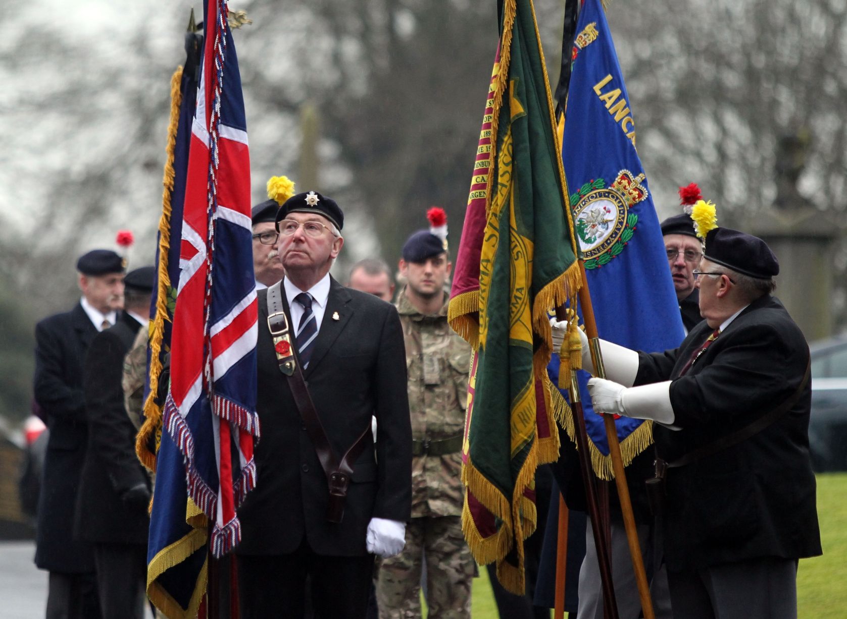 Funeral photos courtesy of the Manchester Evening News