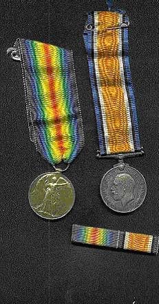 William Stanley Hall's medals from his WW1 service