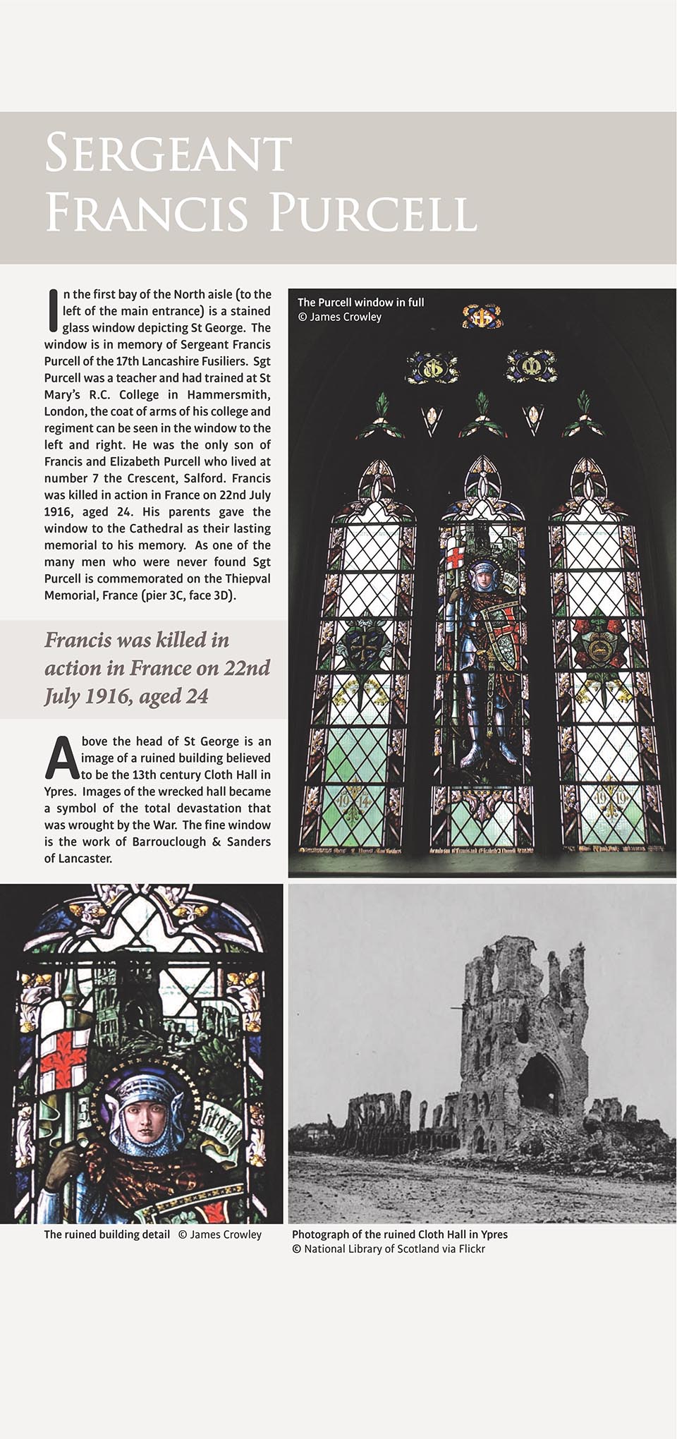 page 7 of the ww1 salford cathederal exhibition