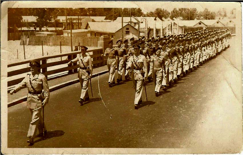 Church parade,entering our camp proper