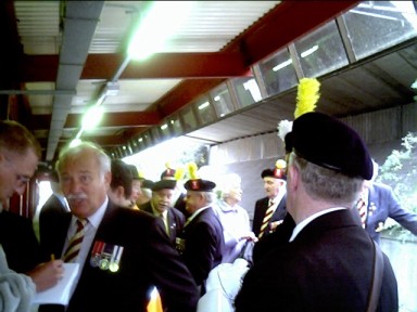 Joe Eastwood talking with Bury Times Man